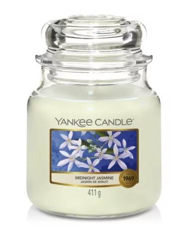 Yankee Candle - Bougie Moyenne jarre - Jasmin De Minuit - The Little Factory