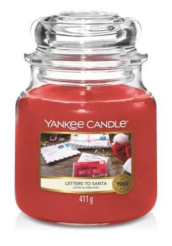 Yankee Candle - Bougie Moyenne jarre - Lettre Au Pere Noel - The Little Factory