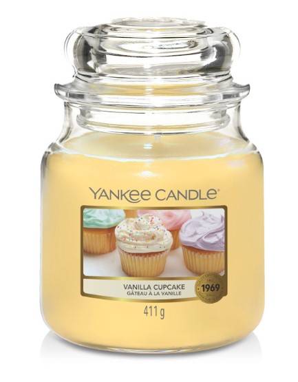 Yankee Candle - Bougie Moyenne jarre - Vanilla Cupcake - The Little Factory