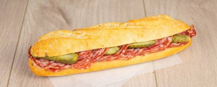 Sandwich Classic lyonnais La Croissanterie - saucisson, beurre