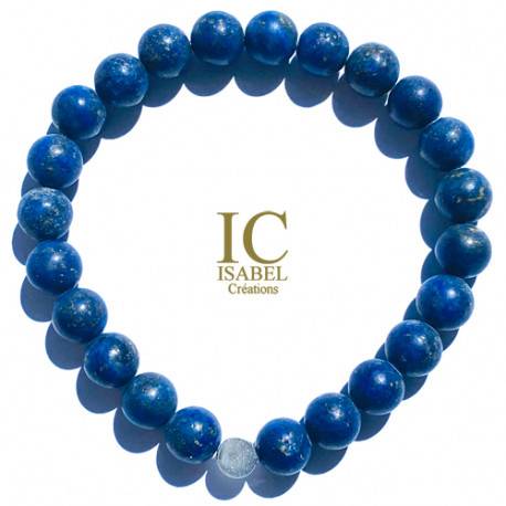 Bracelet Homme Lapis Lazuli Mat