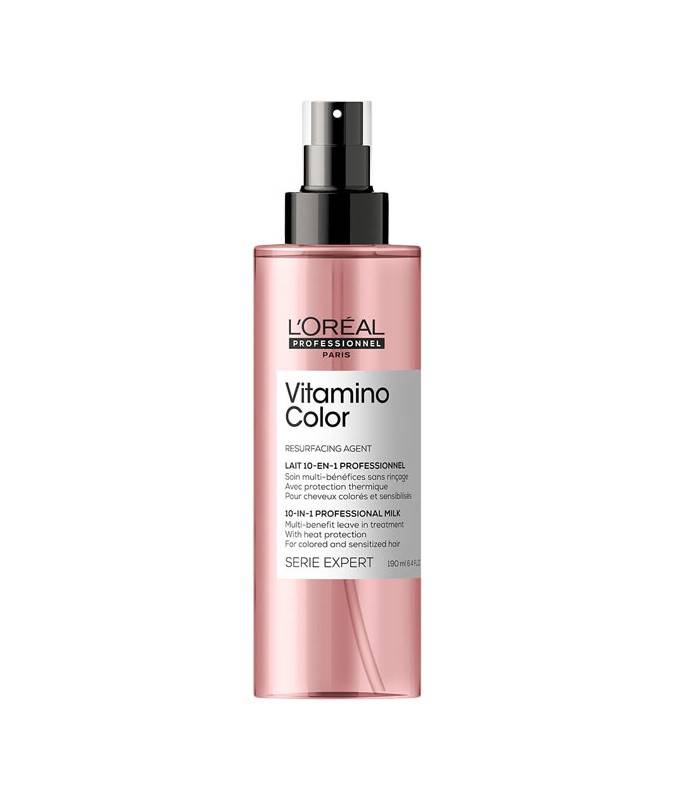 Lait 10 en 1 sans rinçage Vitamino Color Serie Expert 190ml - L'Oréal Professionnel