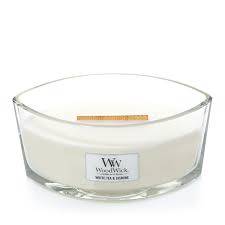 Bougie parfumée WoodWick - Ellipse The Blanc&Jasmin