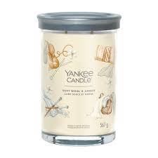 Bougie parfumée Yankee Candle - Gobelet Grand Modele Laine et Ambre Gobelet