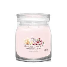 Bougie parfumée Yankee Candle - Jarre Moyen Modele Cerise Rose Vanille