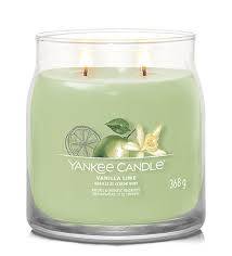 Bougie parfumée Yankee Candle - Jarre Moyen Modele Vanille et Citron Vert