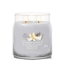 Bougie parfumée Yankee Candle - Jarre Moyen Modele Vanille Fumee et Cashemire