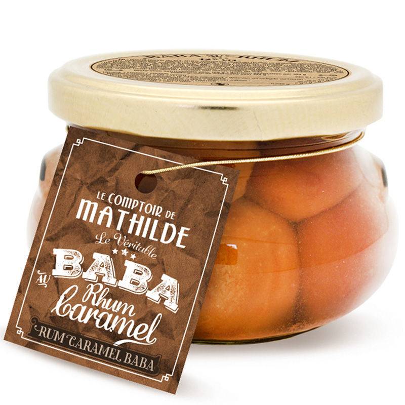 Baba au Rhum caramel à la Fleur de Sel de Guérande 320g - Le Comptoir de Mathilde