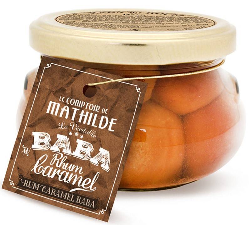 Baba au Rhum caramel à la Fleur de Sel de Guérande 320g - Le Comptoir de Mathilde