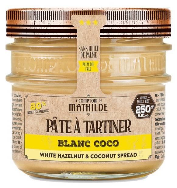 Blanc Coco - Pâte à Tartiner 250g - Le Comptoir de Mathilde