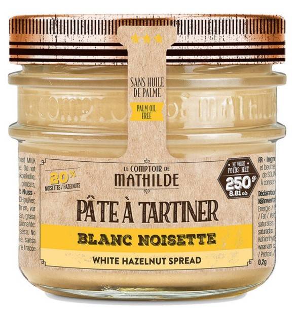 Blanc Noisette 20% - Pâte à Tartiner 250g - Le Comptoir de Mathilde