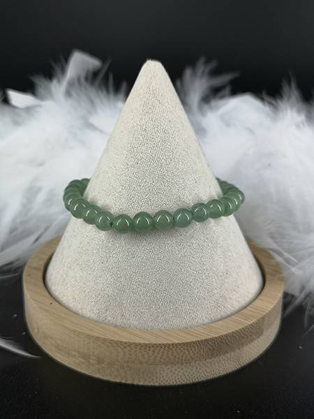 Bracelet de perles en pierre naturelle Aventurine verte 6mm - Les bienfaits des pierres et des mineraux