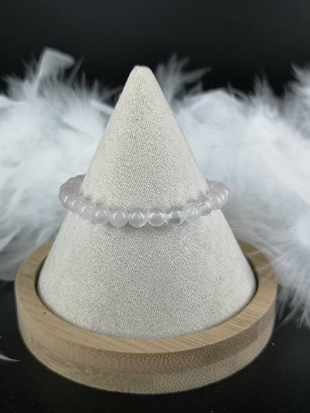 Bracelet de perles en pierre naturelle Quartz rose 6mm - Les bienfaits des pierres et des mineraux