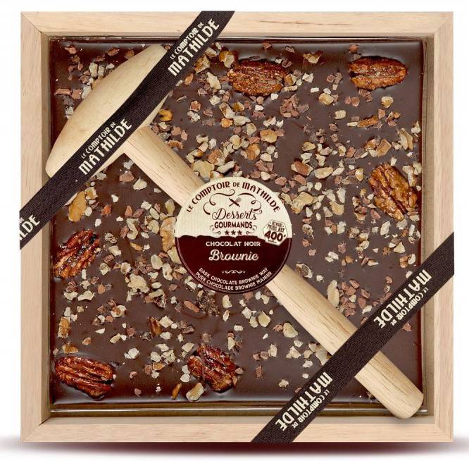 Chocolat à casser Noir Façon Brownie - Le Comptoir de Mathilde