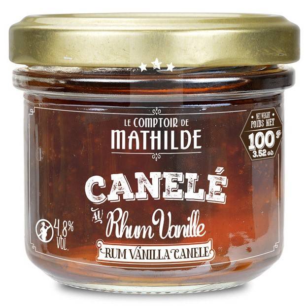 Canelé au rhum vanille 100g en bocal - Le Comptoir de Mathilde