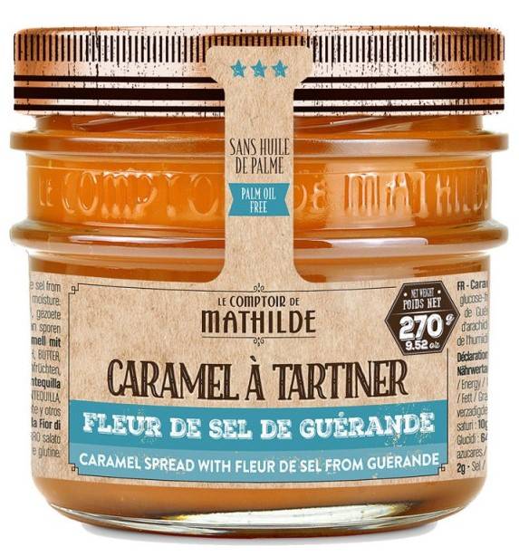 Caramel au Beurre Salé à la Fleur de Sel de Guérande - Caramel à Tartiner 270g - Le Comptoir de Mathilde