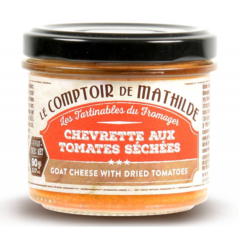 Tartinables - Chevrette aux Tomates Séchées à tartiner - Le Comptoir de Mathilde