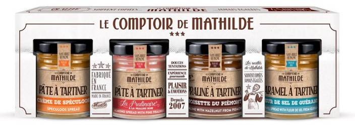 Coffret les Mathildettes 4 x 30g - Pâte à Tartiner - Le Comptoir de Mathilde