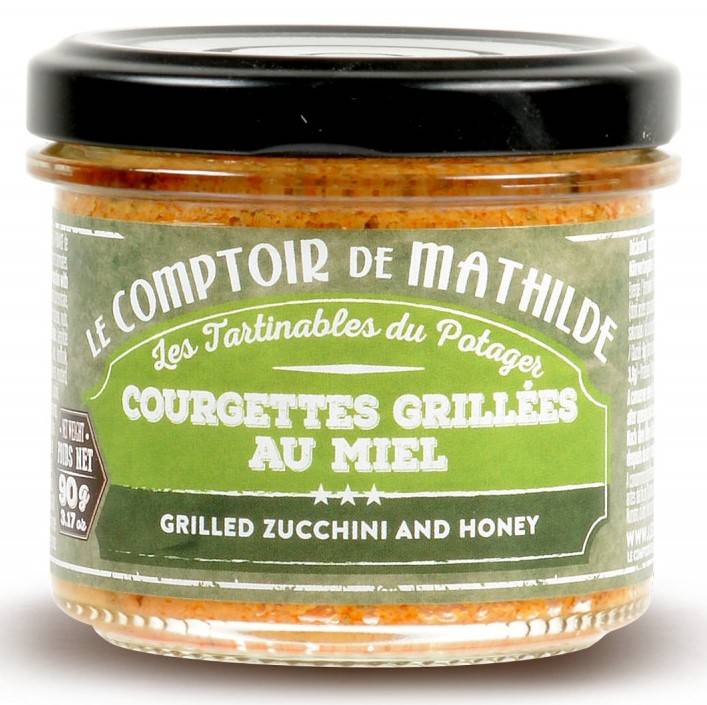Tartinables - Courgettes grillées au miel à tartiner - Le Comptoir de Mathilde