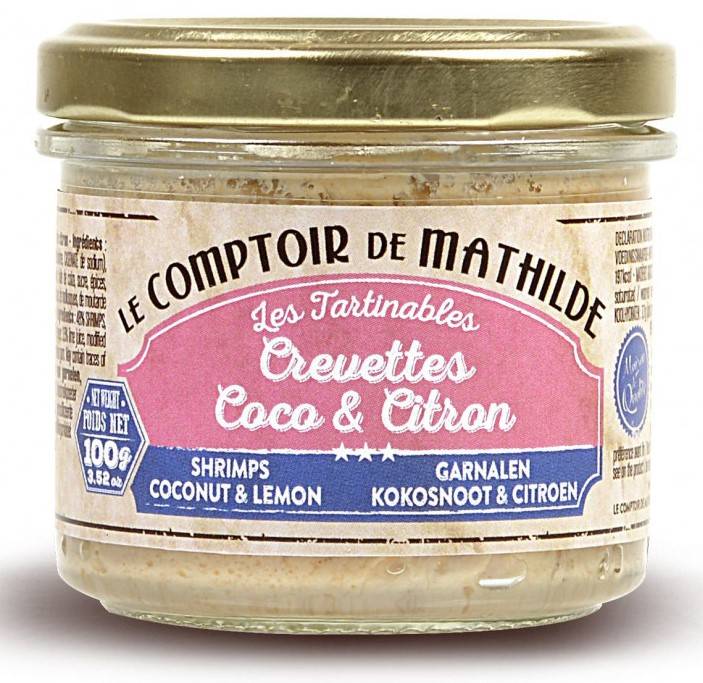 Tartinables - Crevettes Coco et Citron - Le Comptoir de Mathilde