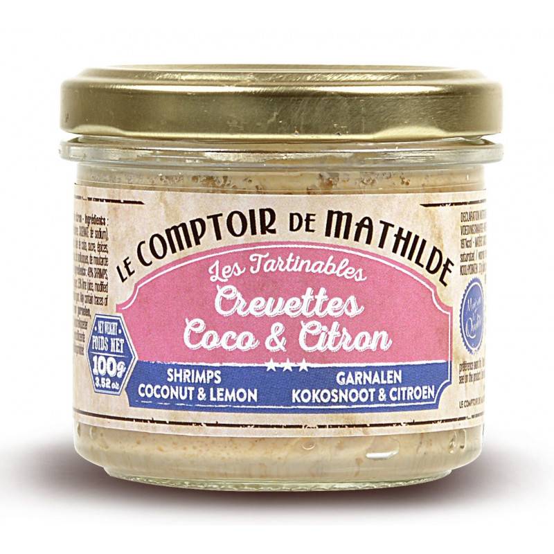 Tartinables - Crevettes Coco et Citron - Le Comptoir de Mathilde
