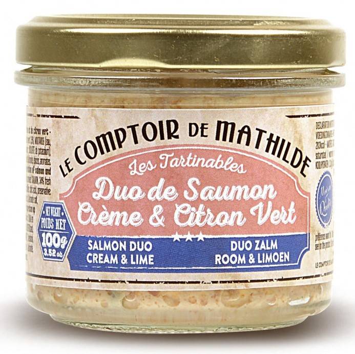 Tartinables - Duo de Saumon Crème et Citron Vert - Le Comptoir de Mathilde