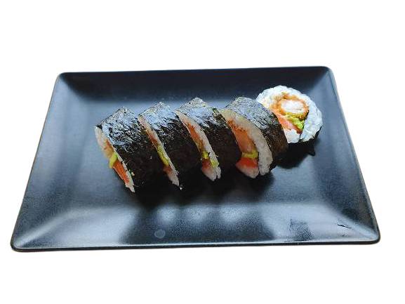 Futomaki tempura crevettes avocat saumon - 5 pièces - Sen'do Sushi