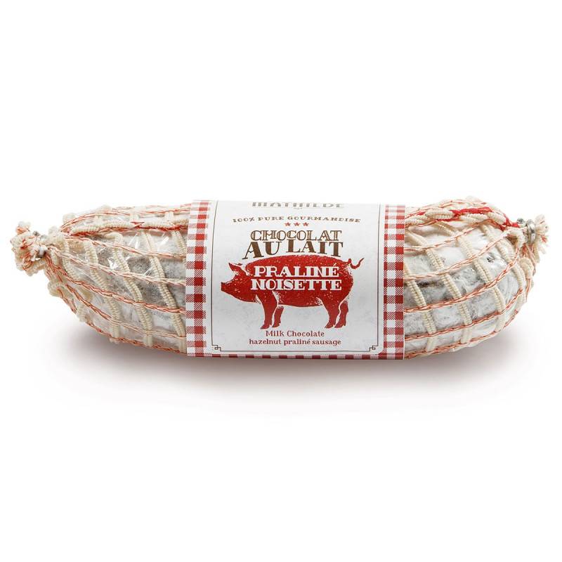 Saucisson En Chocolat Au Lait Praline Noisette 150G