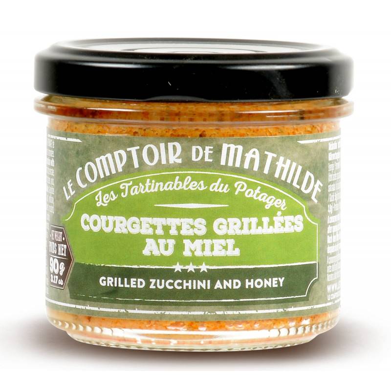 Tartinables - Courgettes grillées au miel à tartiner - Le Comptoir de Mathilde