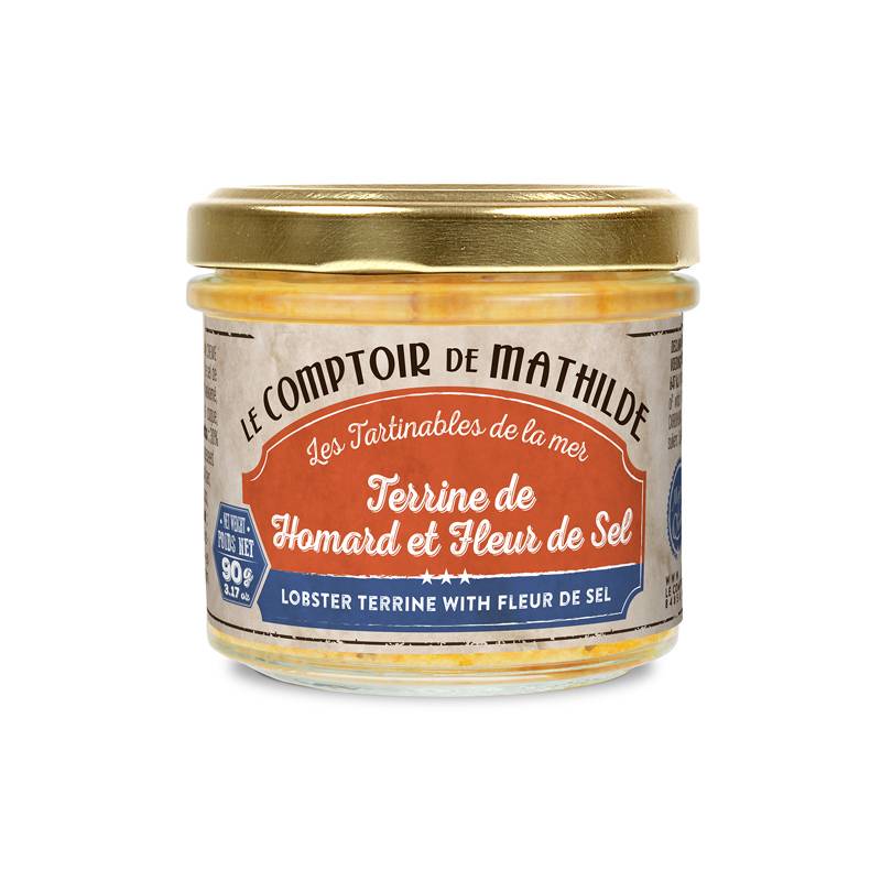 Terrine de homard et fleur de sel 100g - Le Comptoir de Mathilde