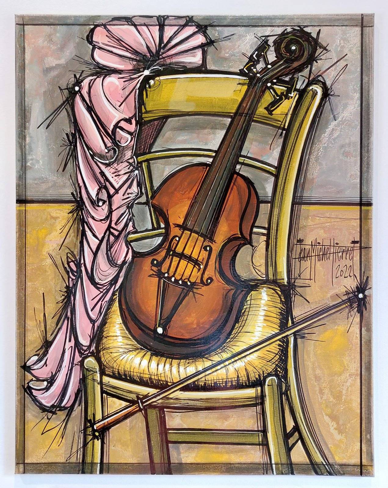 Le violon 284 - reproduction par impression - Jean-Michel Pierret 