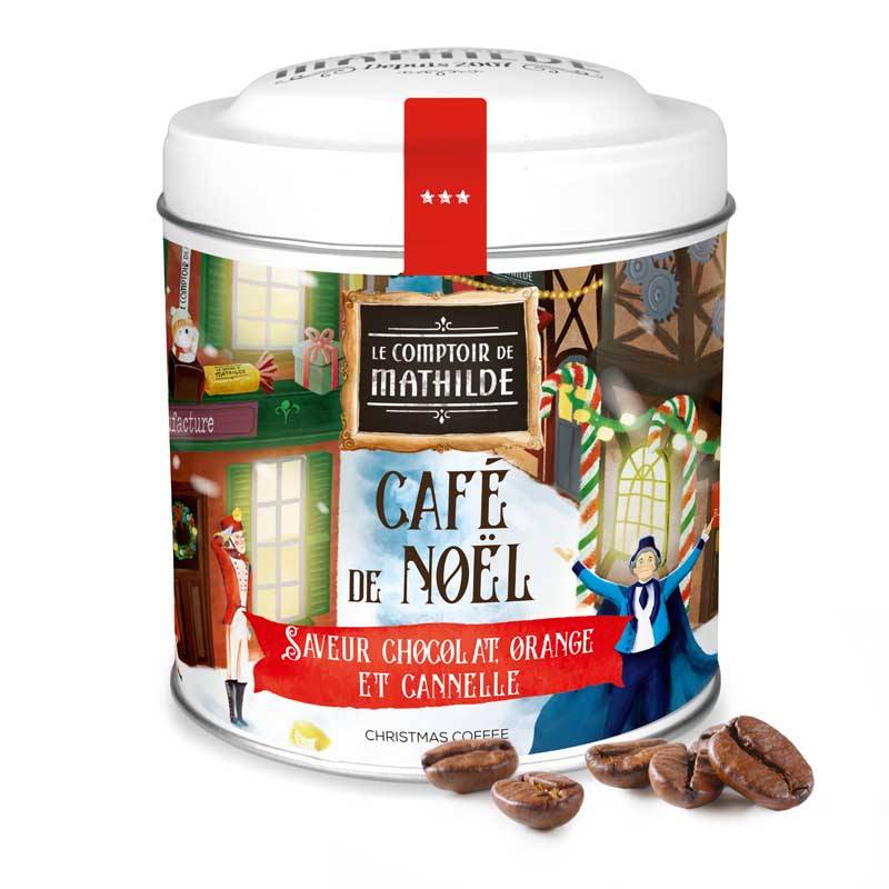 Café Torréfié en Grains Saveur Chocolat, Orange et Cannelle 125G