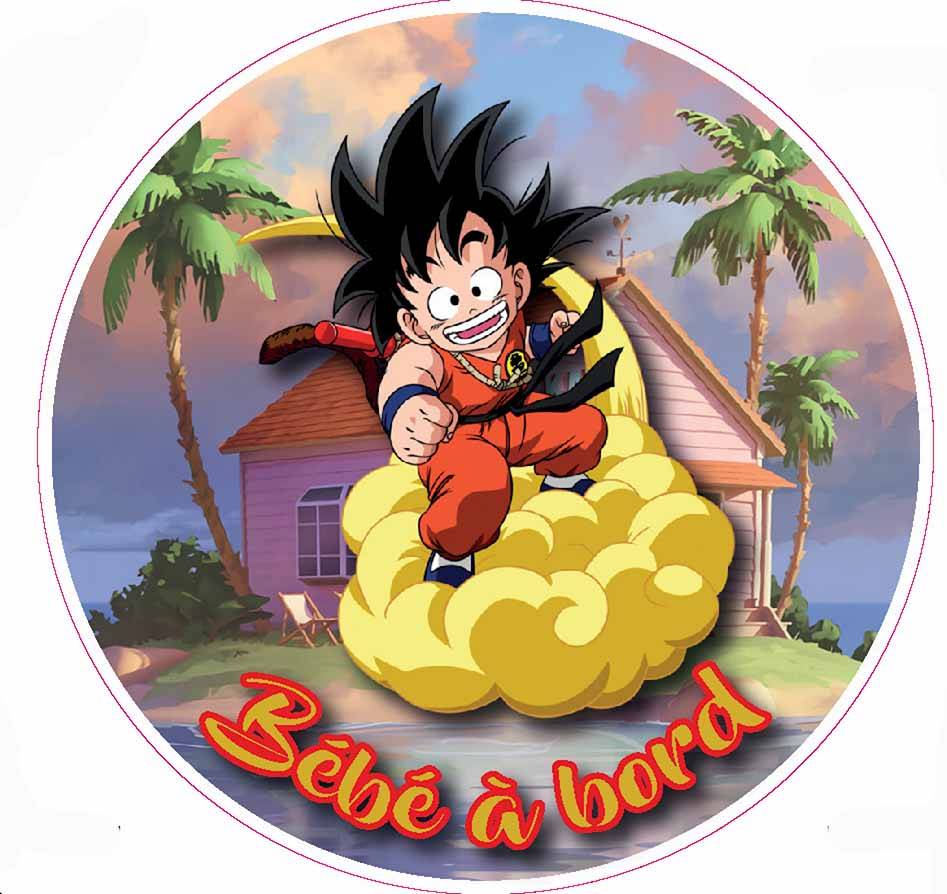 sticker Bébé à Bord Goku Kid