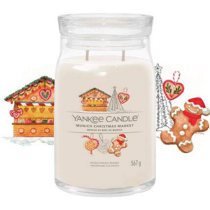 YANKEE CANDLE - Bougie Signature Grande Jarre - Marché de Noël à Munich