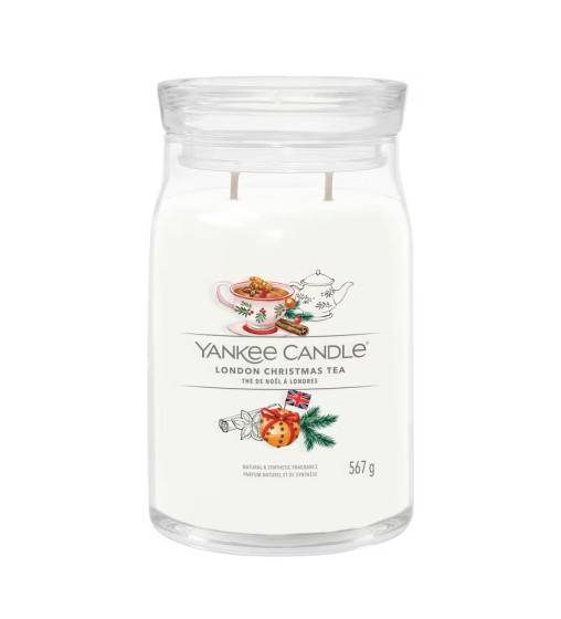 YANKEE CANDLE - Bougie Signature Moyenne Jarre - Thé de Noël à Londres