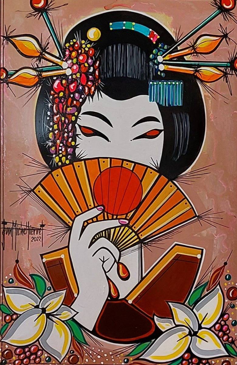 La Geisha 337 - Reproduction par impression - Jean Michel Pierret 