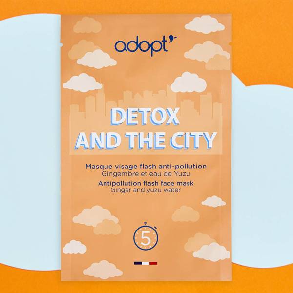 Masque tissu anti-pollution - detox and the city