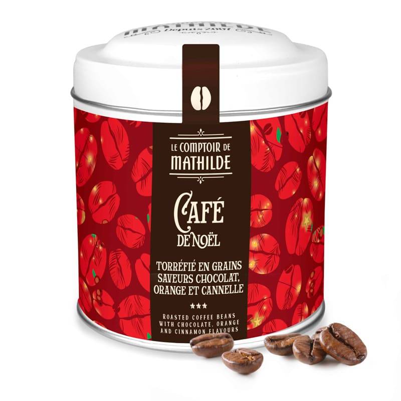 Café Torréfié en Grains Saveur Chocolat, Orange et Cannelle 125G