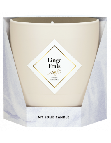 Bougie bijou My Jolie Candle - Bracelet Perles Beiges- Linge frais