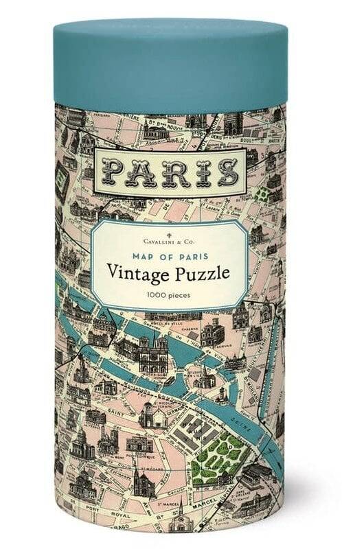 CAVALLINI & Co. Puzzle Vintage Map of Paris 1000 pièces