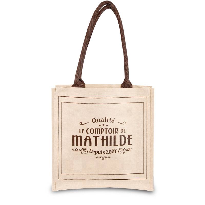 Sac Shopping Jute Coton L40 X P30 X H40 Cm