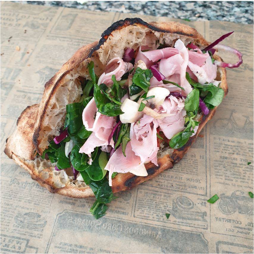 Sandwich Panuozo Margherita Chez Marco Grenoble Caserne de Bonne