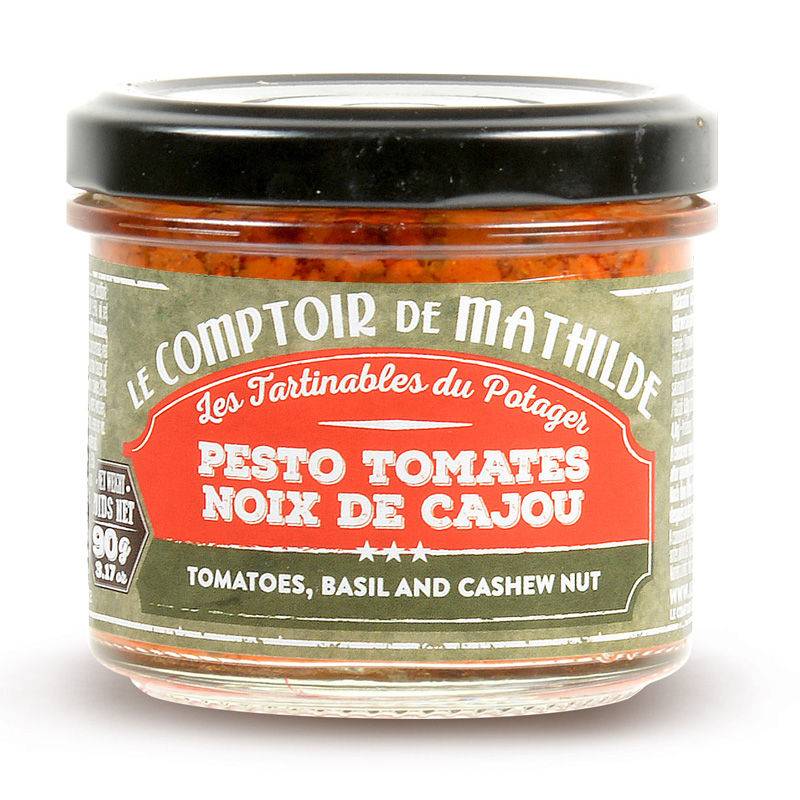 Tartinable Pesto tomates noix de cajou - Le Comptoir de Mathilde