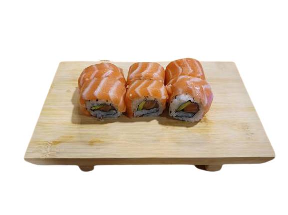 Califiornia Rolls Spéciaux - Rainbow Double Saumon & Avocat - 6 pièces - Sen'do Sushi