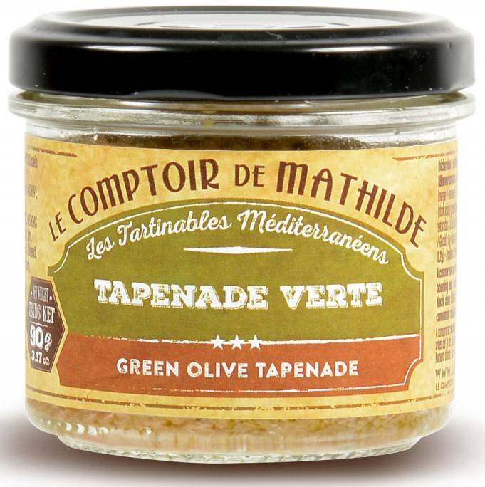 Tartinable Tapenade Verte - Le Comptoir de Mathilde